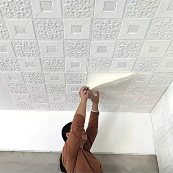 70cmx70cm 3D Tile Brick Wall Sticker